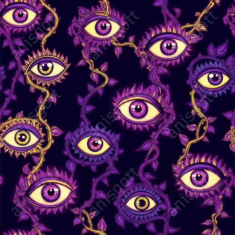 Vivid Voodoo Island Neon Tiki Patterns