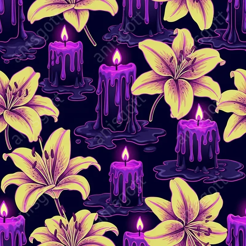 Vivid Voodoo Island Neon Tiki Patterns