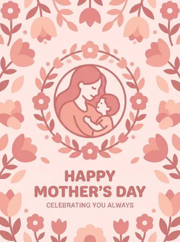 Flat Mothers Day Poster Generator
