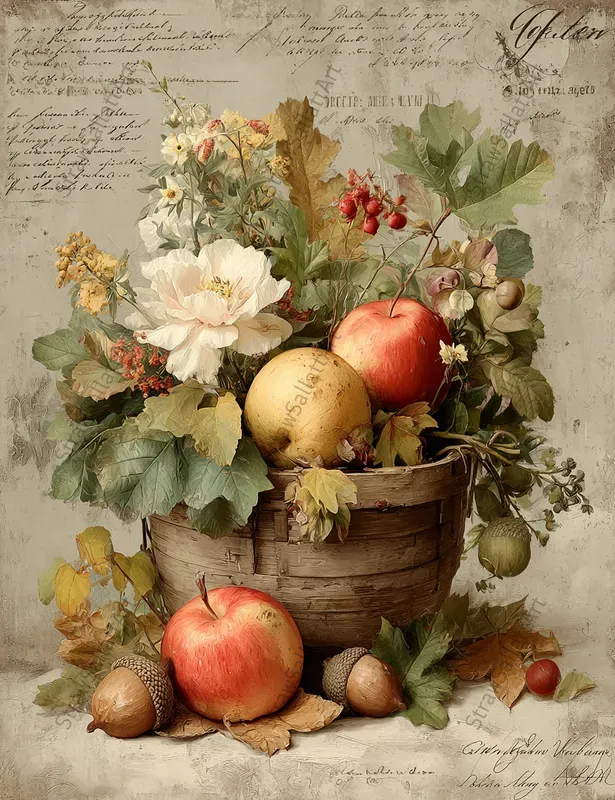 Vintage Autumn Junk Journal Ephemera