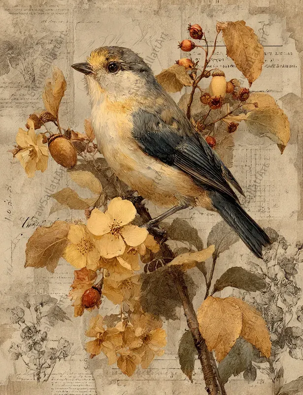 Vintage Autumn Junk Journal Ephemera