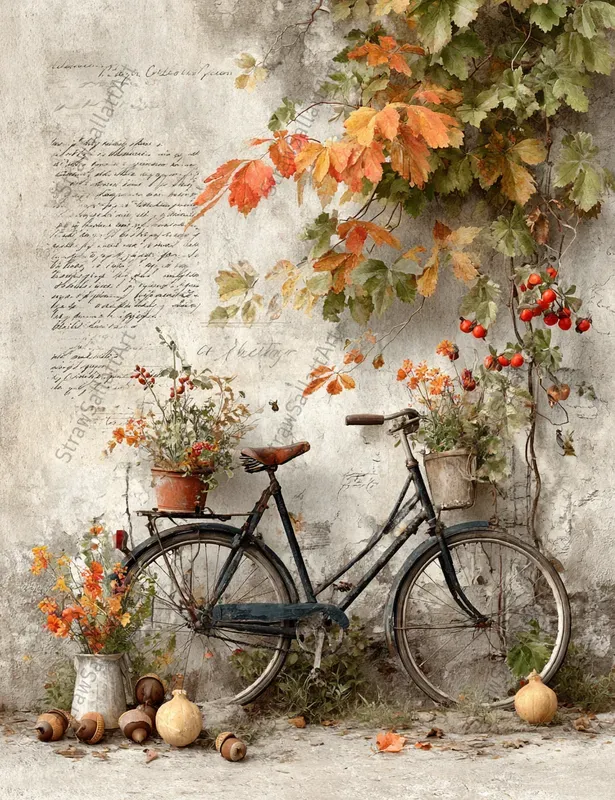 Vintage Autumn Junk Journal Ephemera
