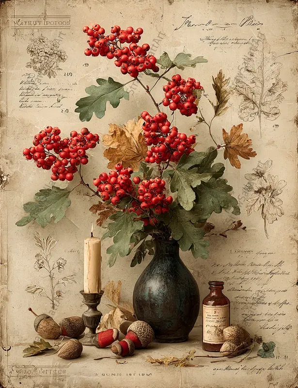 Vintage Autumn Junk Journal Ephemera