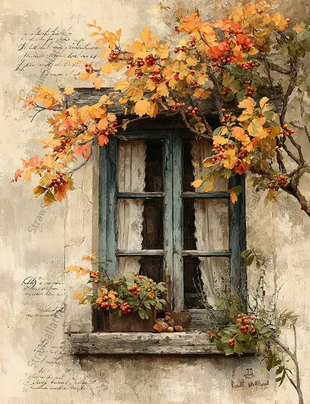 Vintage Autumn Junk Journal Ephemera