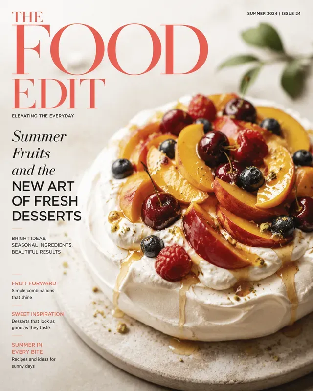 Modern Food Editorial Covers