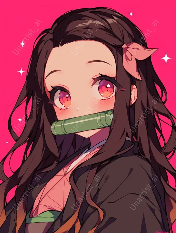 Demon Slayer Cartoon Kawaii Characters