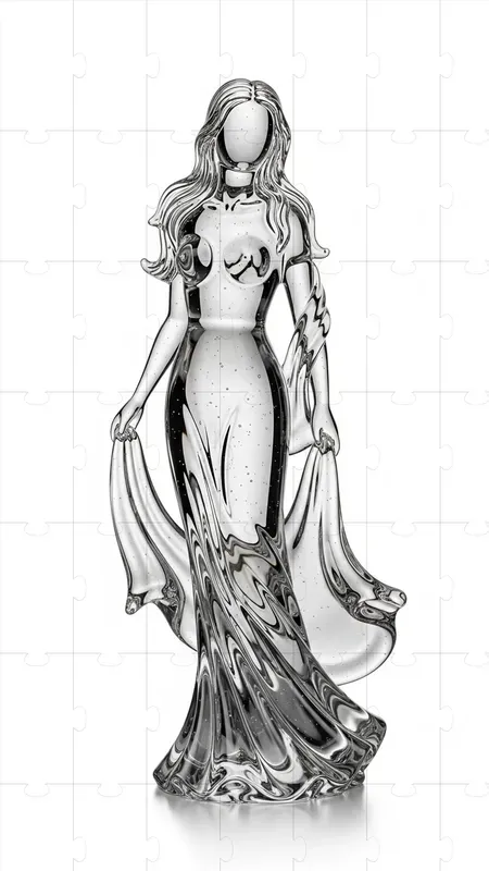 Volcanic Glass Figures In Motion