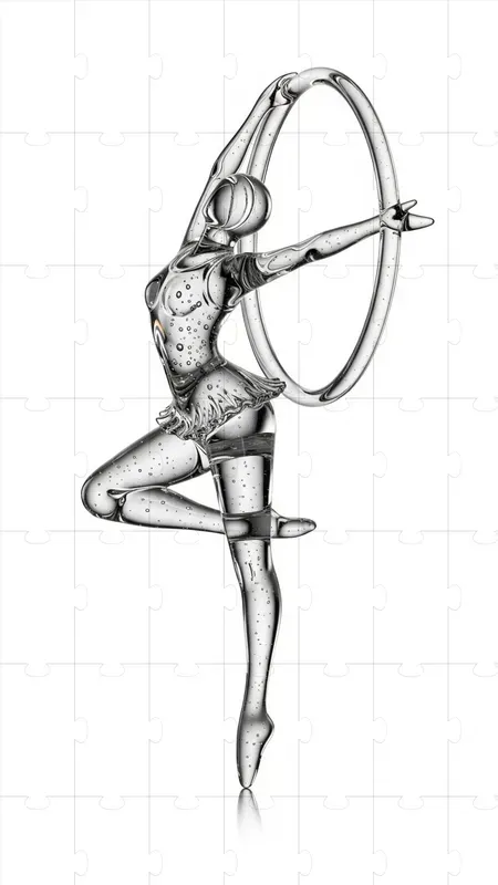 Volcanic Glass Figures In Motion