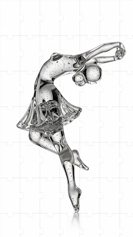 Volcanic Glass Figures In Motion