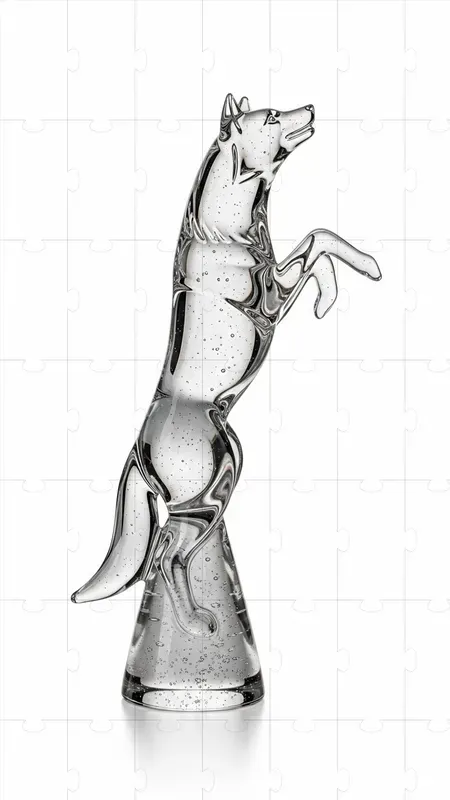 Volcanic Glass Figures In Motion