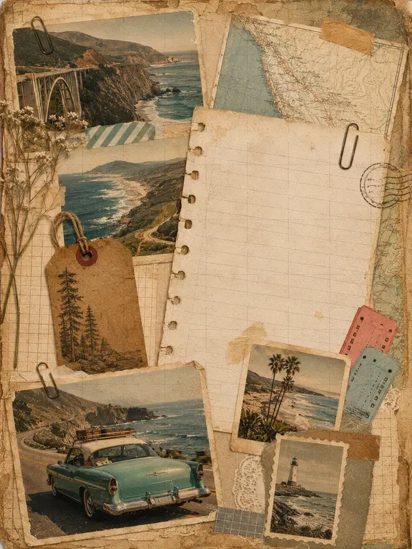 Road Trip Junk Journal Pages