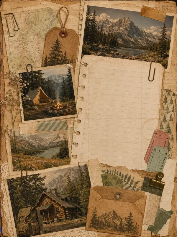Road Trip Junk Journal Pages