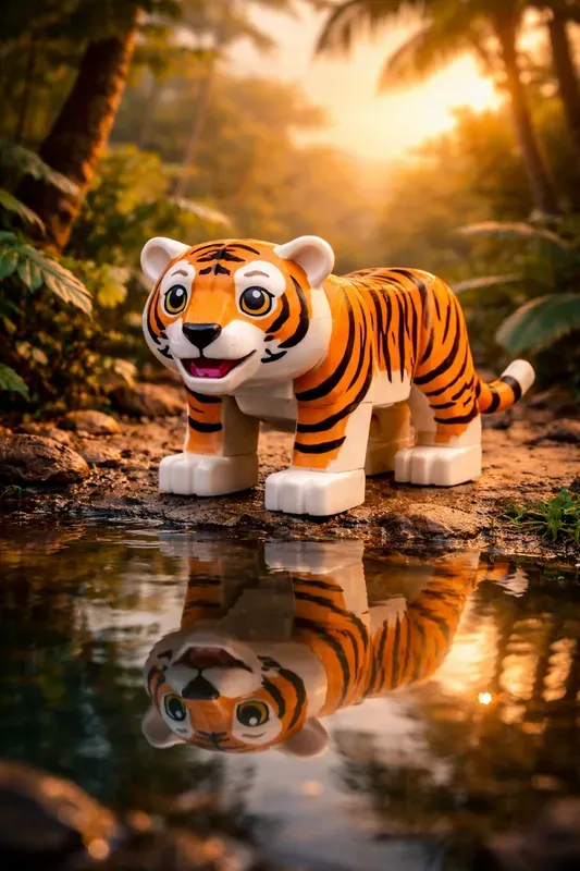 Realistic Lego Animals Ecosystems