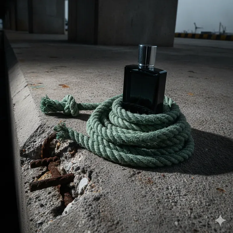 Green Industrial Ropes Secured