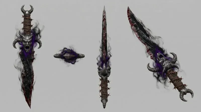 Legendary Weapon Prop Turnaround Sheets