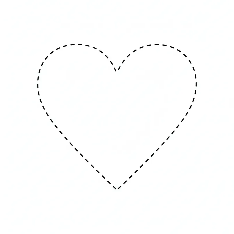 Simple Dashed Line Tracing Pages For Kids