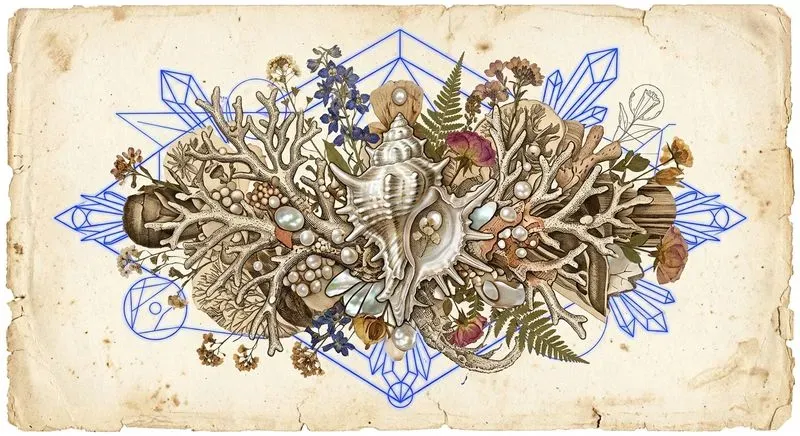 Surreal Vintage Specimen Collage Art