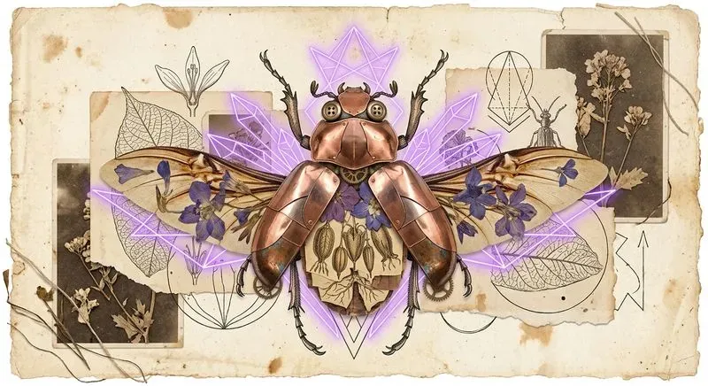 Surreal Vintage Specimen Collage Art