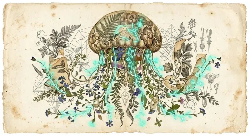 Surreal Vintage Specimen Collage Art