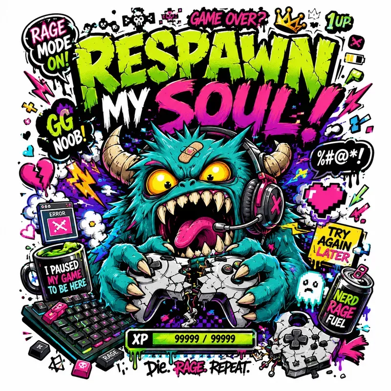 Retro Chaos Monster Tshirts