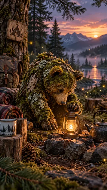Storytelling Moss Lichen Creatures