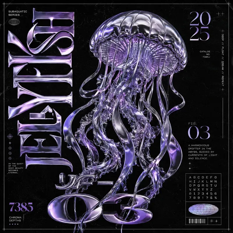 Chrome Type Poster Labs