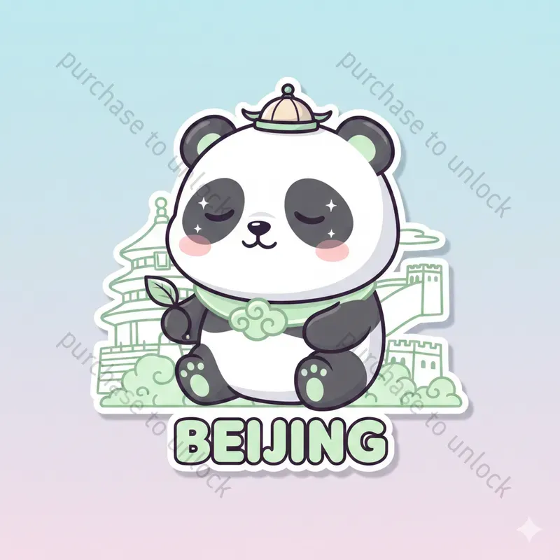 Kawaii City Animal Stickers