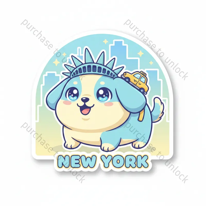 Kawaii City Animal Stickers