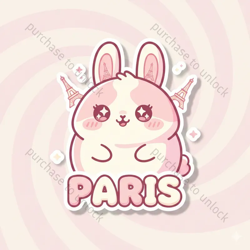 Kawaii City Animal Stickers