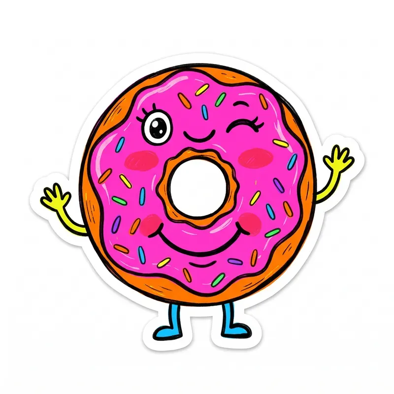Doodle Dessert Sticker Generator