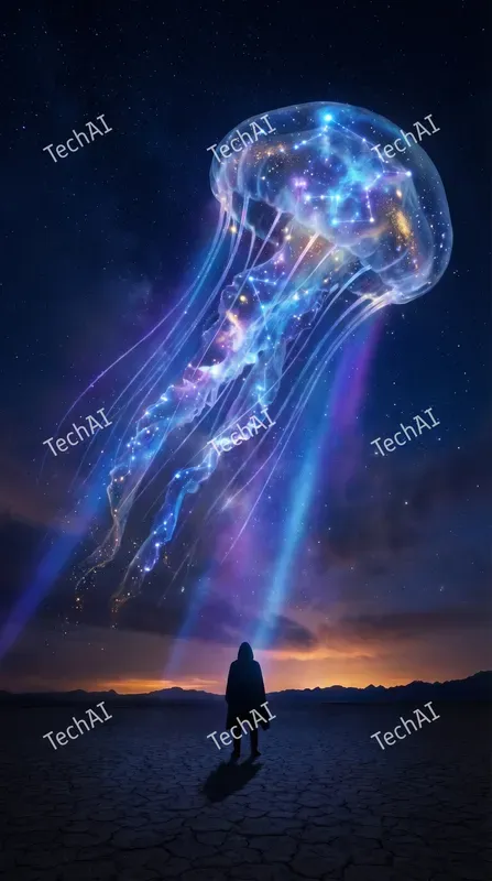 Celestial Bioluminescent Art