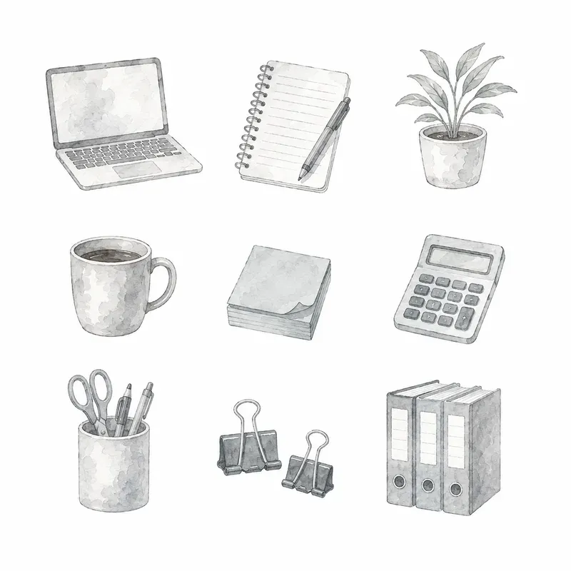 Minimalist Handdrawn Icons Pack Studios