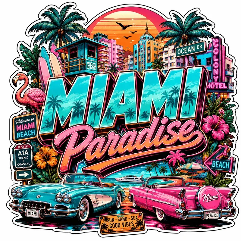 Urban Destination Sticker Generator