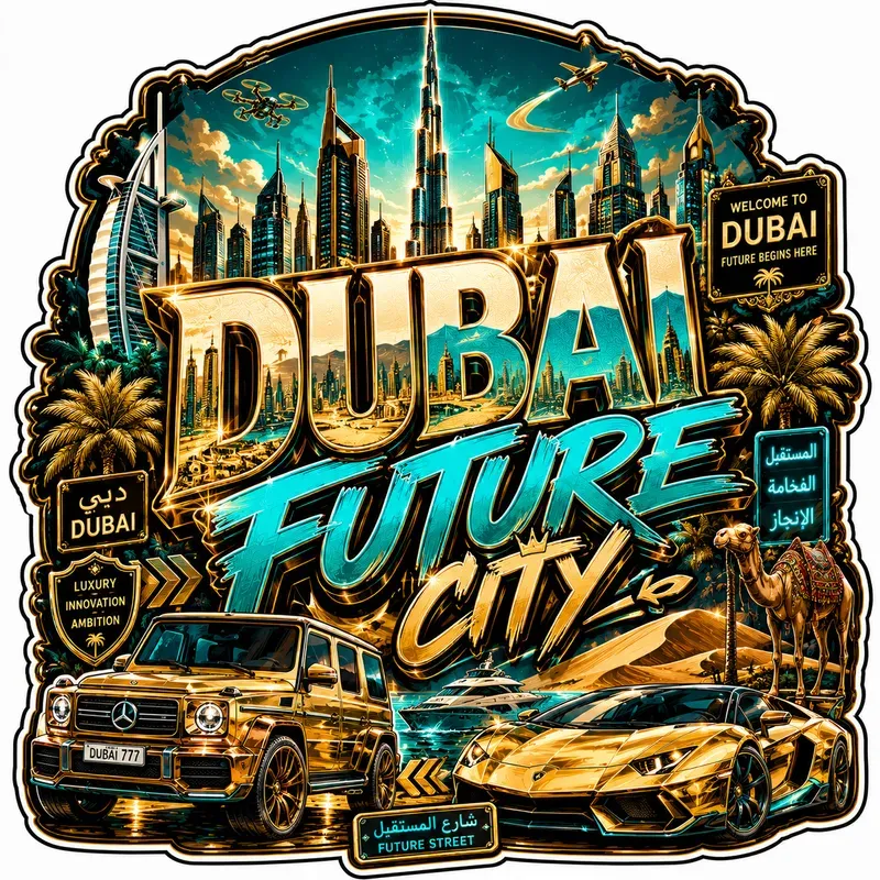 Urban Destination Sticker Generator