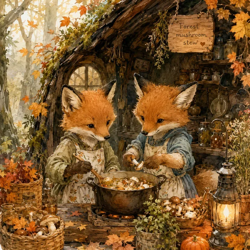 Glow Woodland Kitchen Tales Watercolors