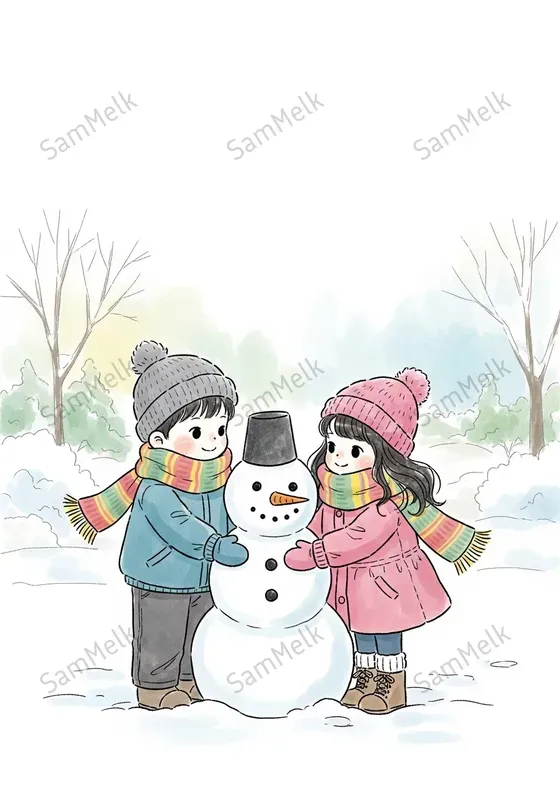 Gentle Korean Storybook Illustrations
