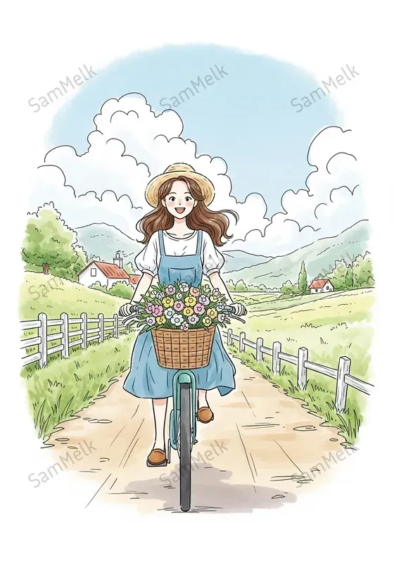 Gentle Korean Storybook Illustrations