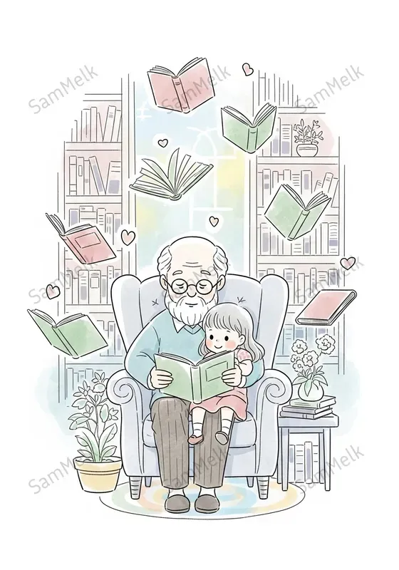 Gentle Korean Storybook Illustrations