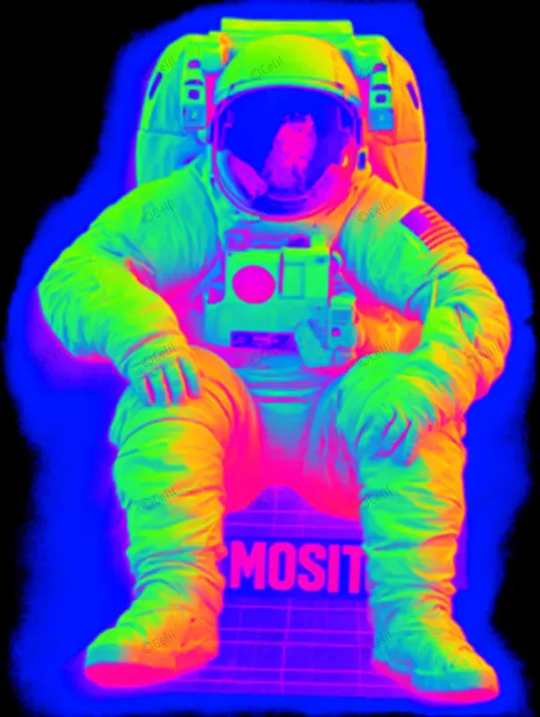 Neon Heatmap Tshirts Art
