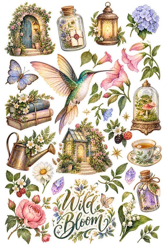 Cozy Watercolor Sticker Set Creator