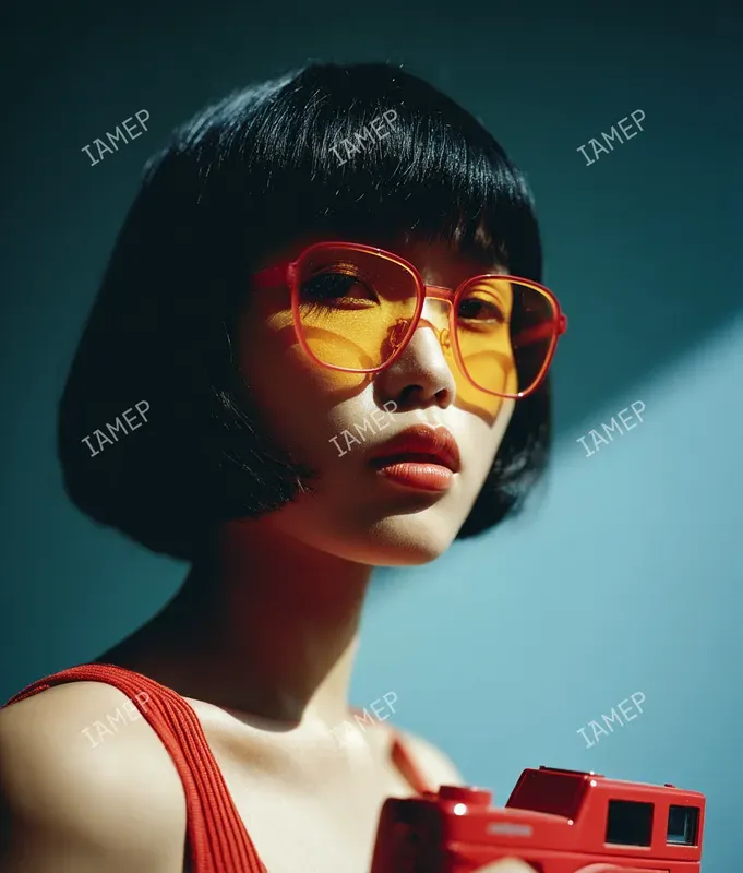 Free Cinematic Colorblock Portraits