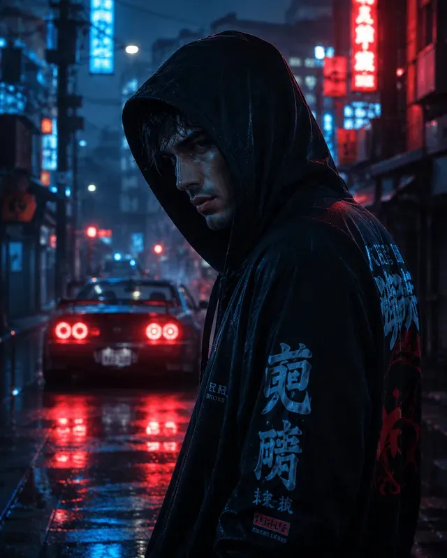 Cinematic Neon Portrait Generator