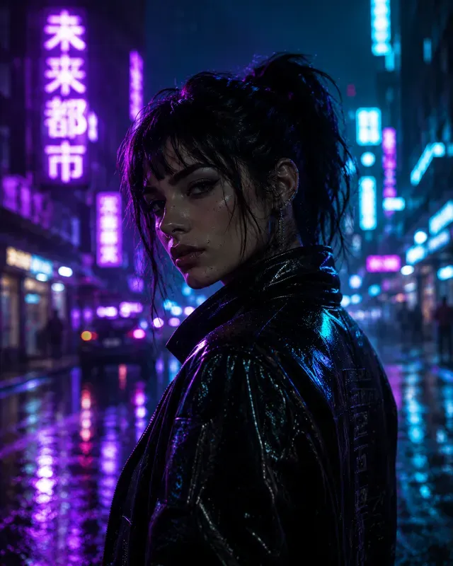 Cinematic Neon Portrait Generator
