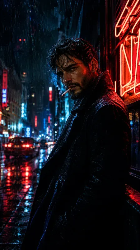 Cinematic Neon Portrait Generator