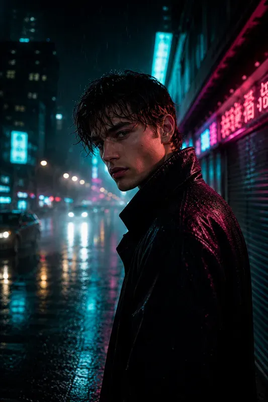 Cinematic Neon Portrait Generator