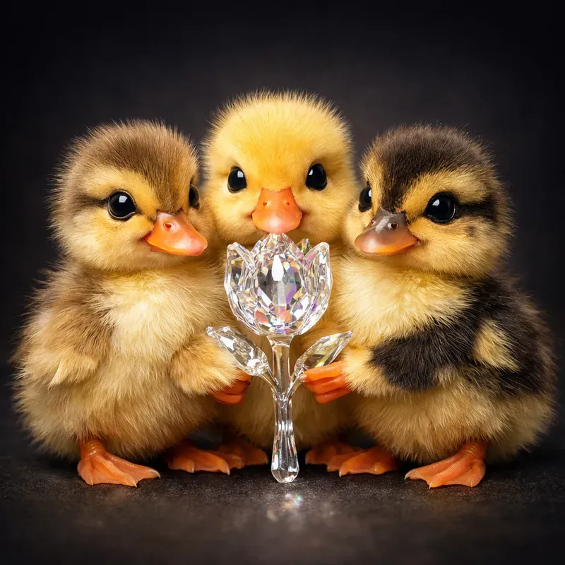 Colorful Cute Kitten Trio Portraits
