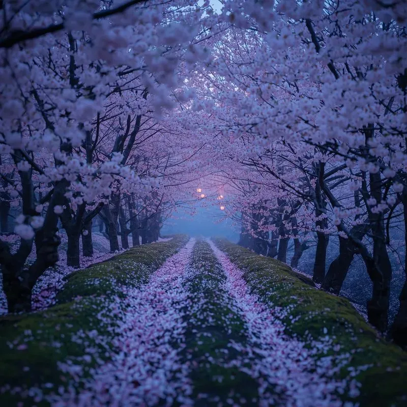 Spring Cherry Blossom Path Photos