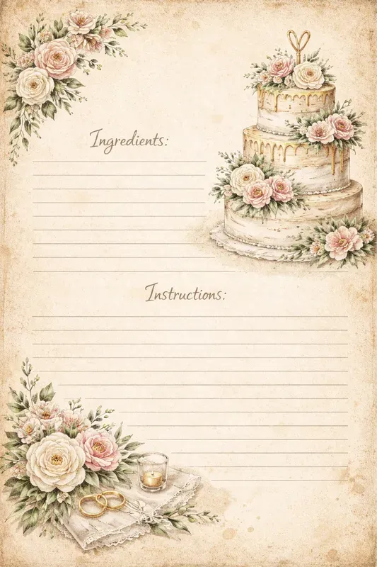 Viral Aesthetic Recipe Cards