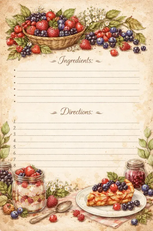 Viral Aesthetic Recipe Cards