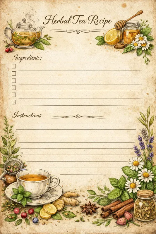 Viral Aesthetic Recipe Cards